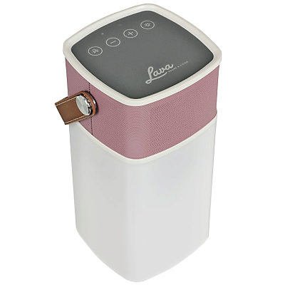 Lava BrightSounds Water Resistant Bluetooth Speaker With Ambient LED Lamp Pink Lava BrightSounds Water Resistant Bluetooth Speaker With Ambient LED Lamp Pink
